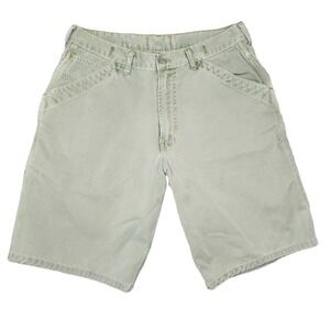 Vtg Y2k Lucky Brand‎ Dungarees Carpenter Shorts Mens 33 Utility Preppy Summer